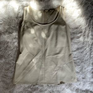 Banana Republic Cream Pleather Top